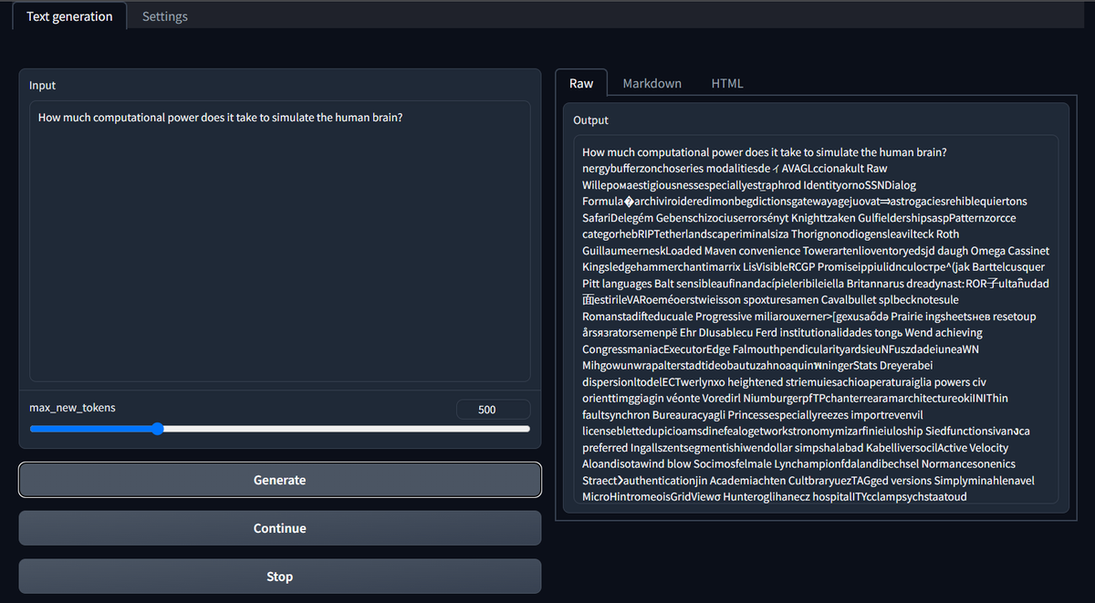 AI Text Generation Q&amp;A and chat