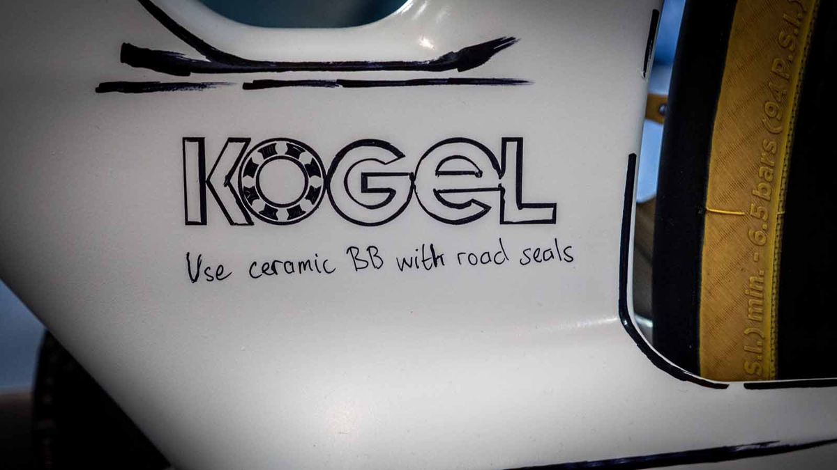 Details of the Scott bike, designed by Dangerholm