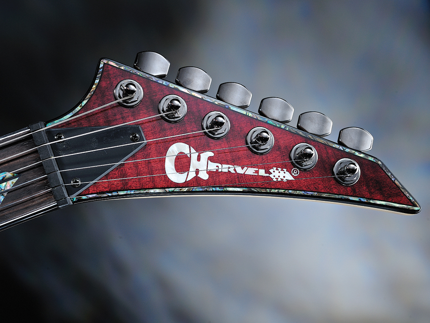 This guitar could only be more flashy if it had its own light and laser show.