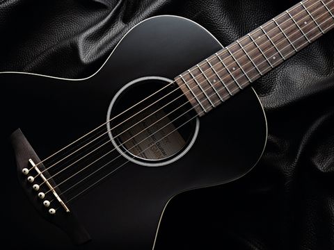 The Takamini is available as a pure acoustic or with a built-in undersaddle pickup.