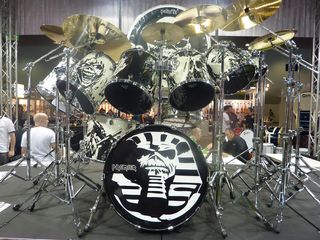 Nicko's McBrain's custom Premier Elite kit in pictures