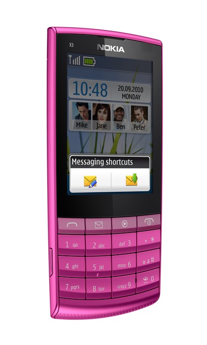 Nokia x3 touch and type