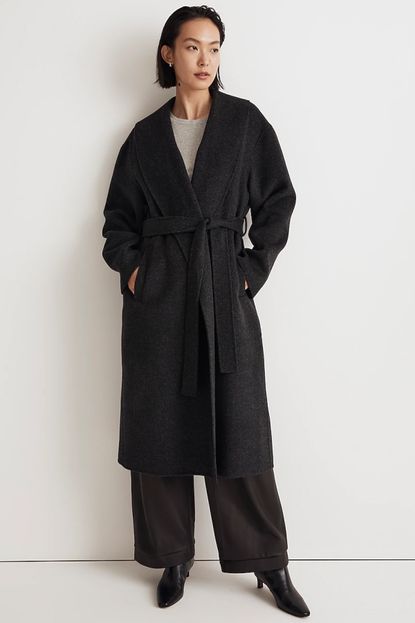 Madewell Double-Faced Robe Coat