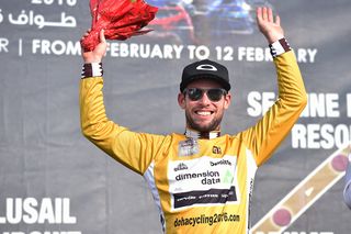 Mark Cavendish (Dimension Data) in the lead at Tour of Qatar
