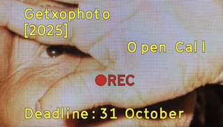 Promo for Getxophoto 2025 featuring closeup on a face