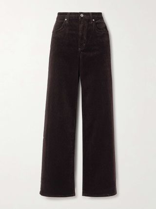 Annina Cotton-Blend Corduroy Wide-Leg Pants