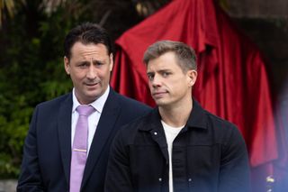 Tony pictured with his son Beau in Hollyoaks.
