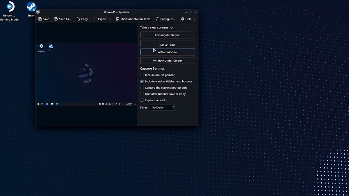 How to take a screenshot on Steam Deck in Desktop mode | Windows Central