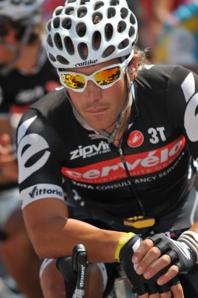 Davide Appollonio (Cervelo TestTeam) awaits the start of stage one.