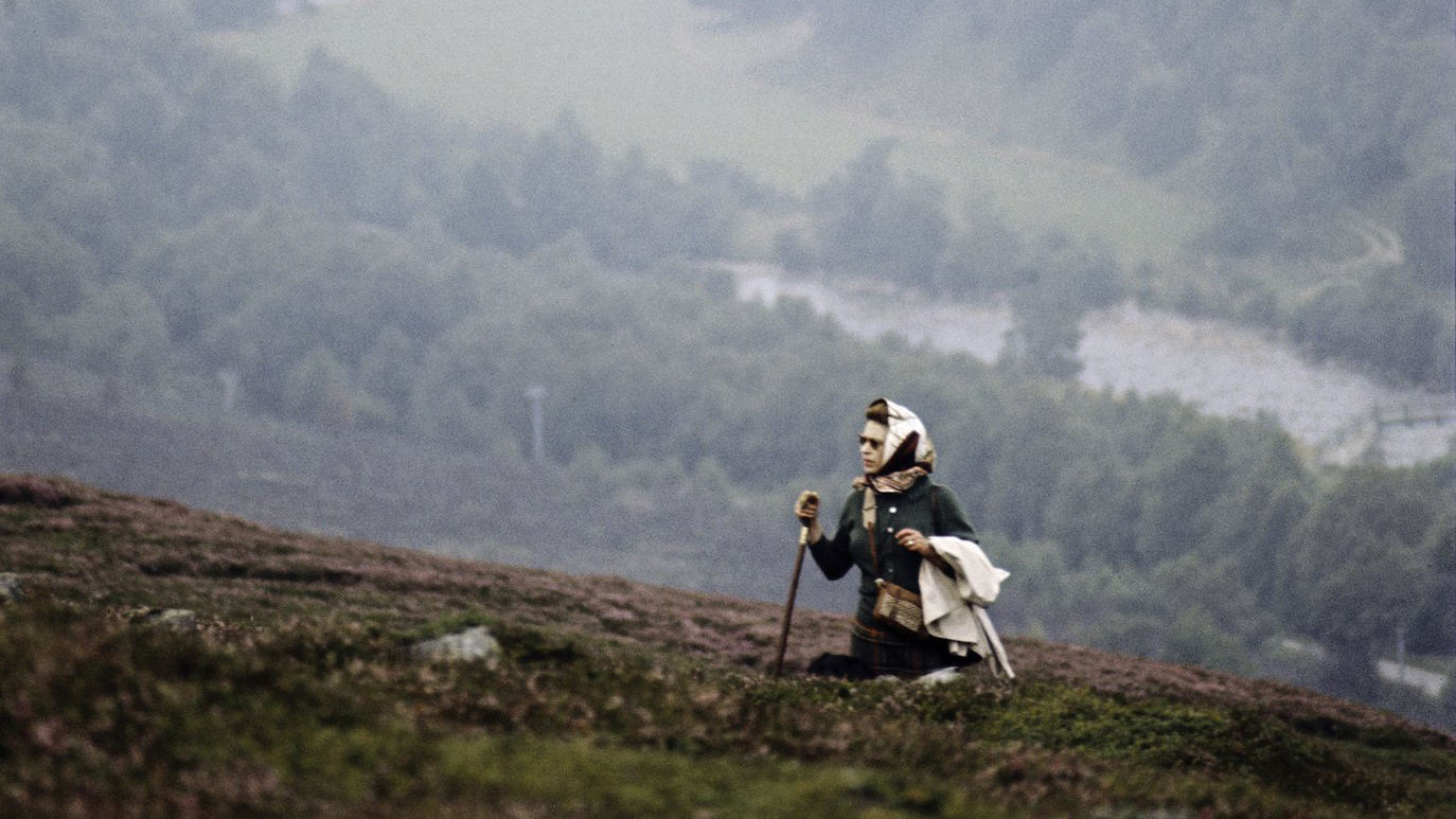 Queen Elizabeth II hiking