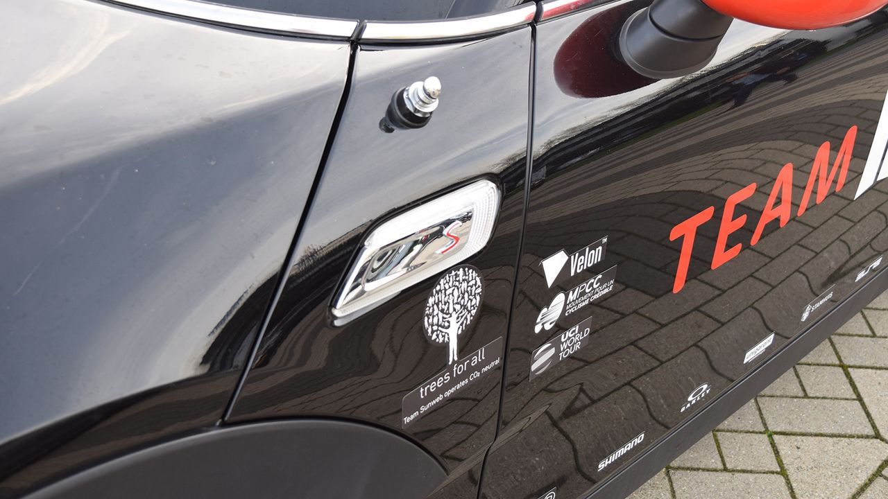 Team cars offer plenty of real estate for advertisers and partners