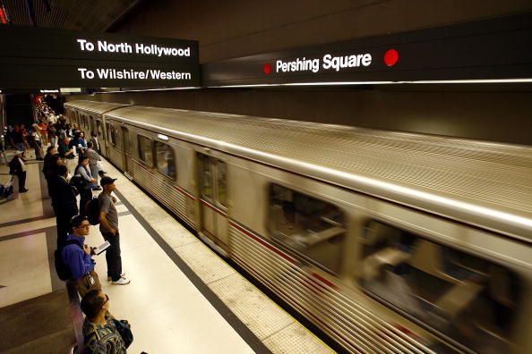 A subway station in Los Angeles.