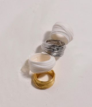Selection of rings by jeweller Peiming Song