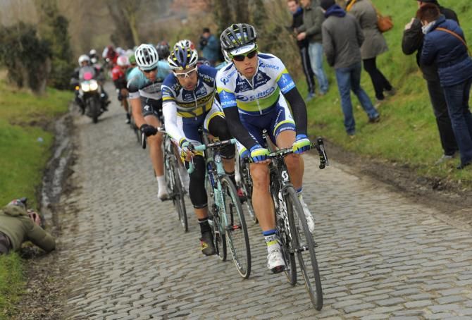 Sebastian Langeveld (Orica-GreenEdge) en route to a fifth place finish at E3 Harelbeke.