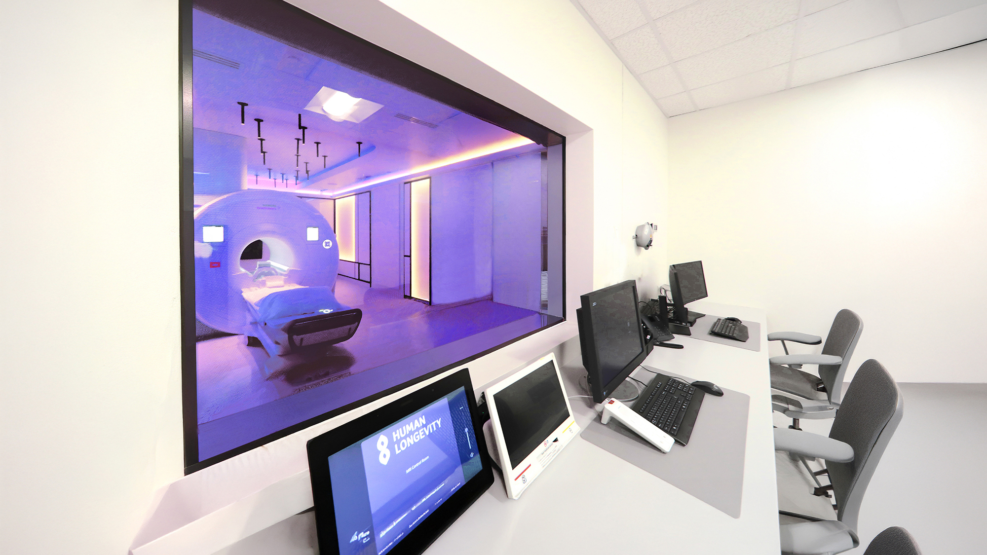 The interior of Human Longevity health clinic.