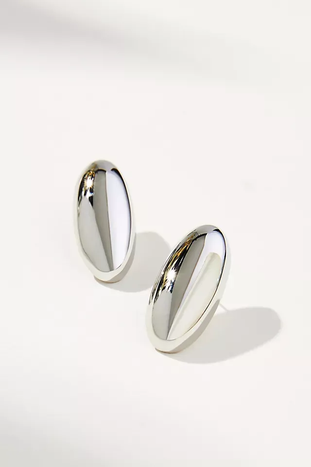 Oval Stud Earrings