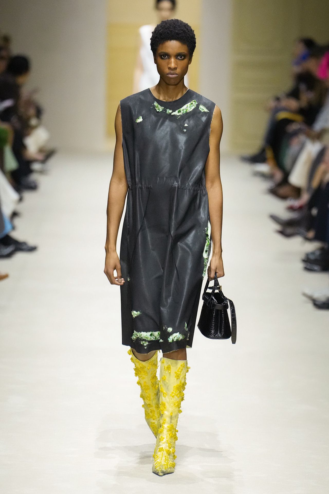 A runway look from the Prada Fall 2026 collection