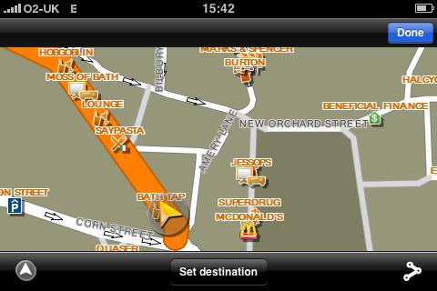 Navigon mobile navigator for iphone