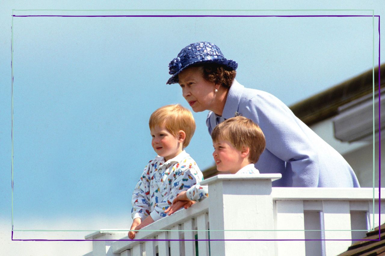 The Queen, Prince William and Prince Harry