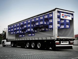 Trompe l'oeil: Pepsi truck