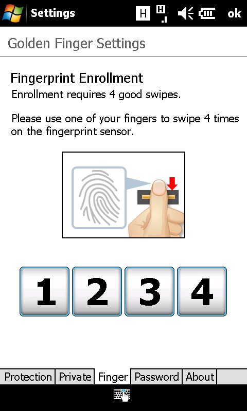 fingerprint scan