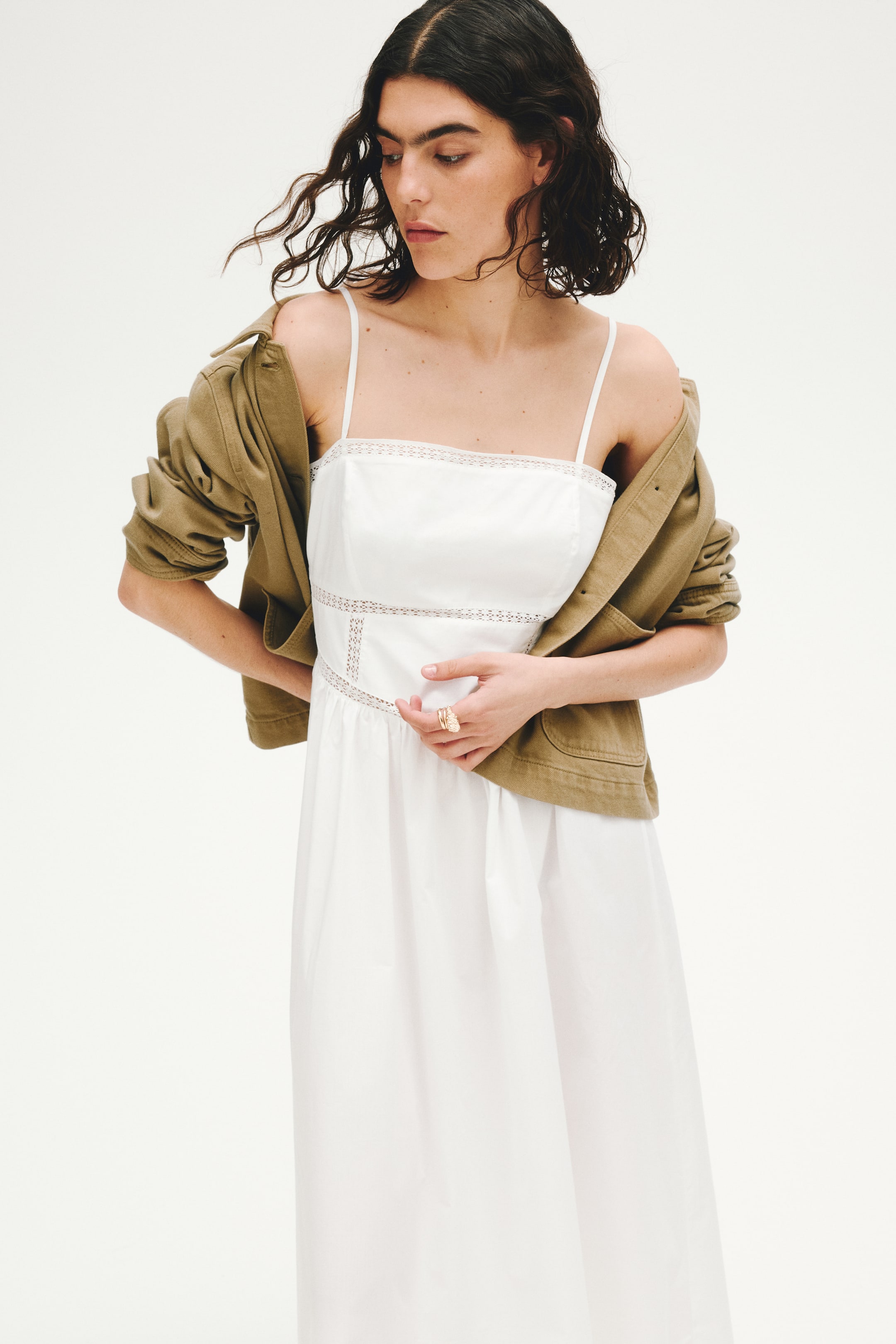 Tie-Strap Cotton Dress