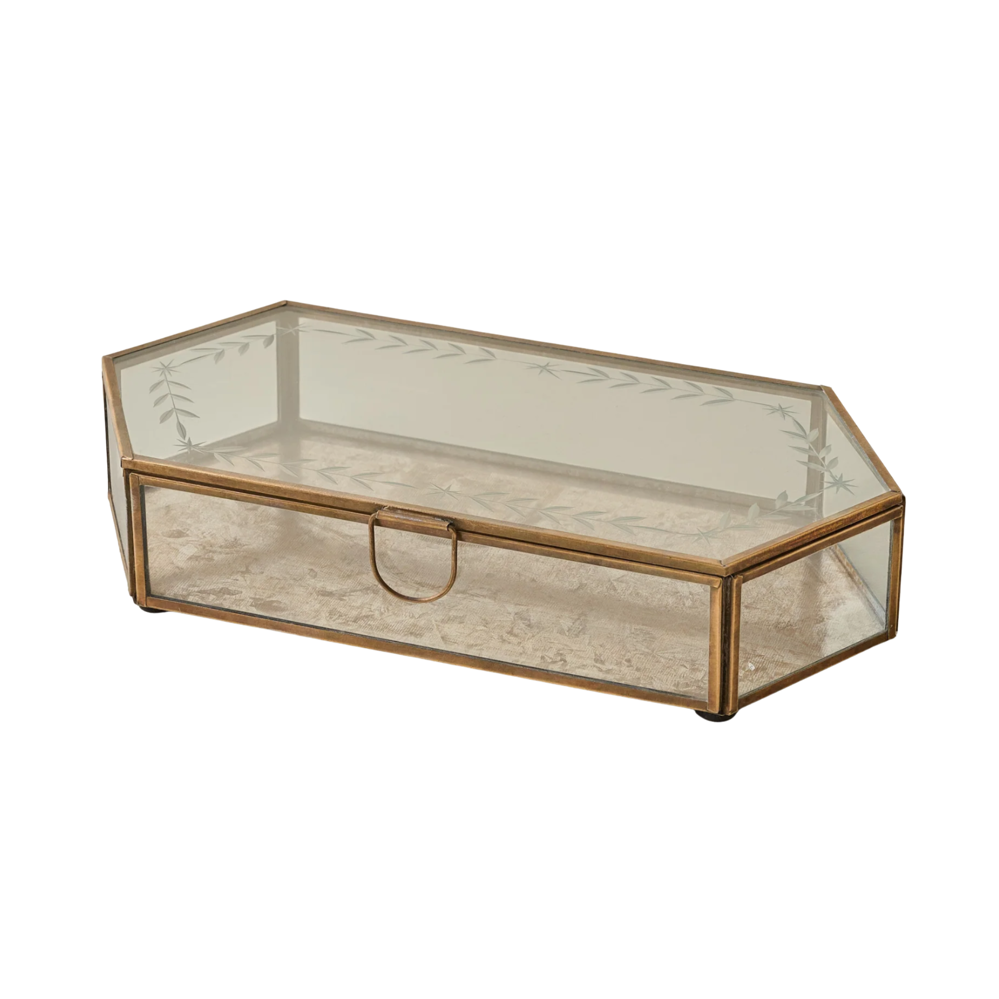 a glass decorative box