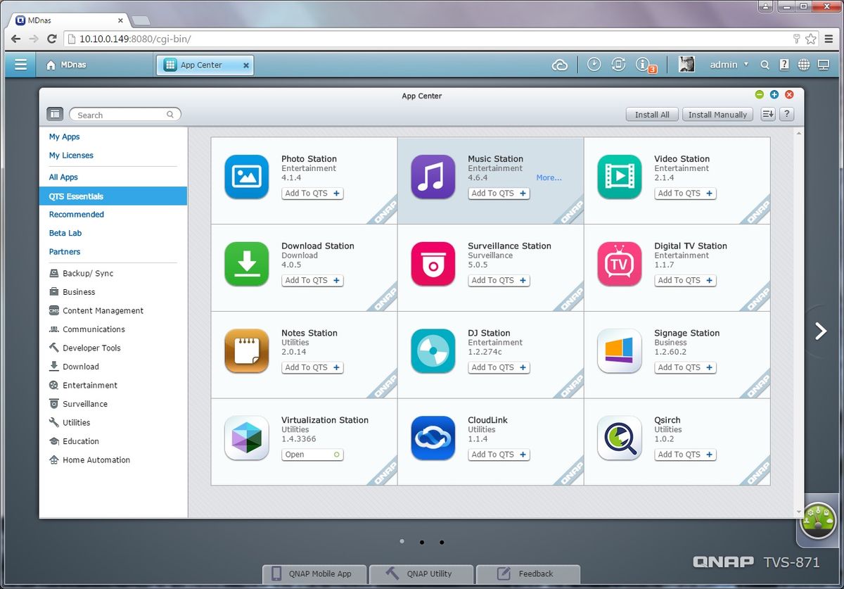 Qnap Tvs 871 Ui 19