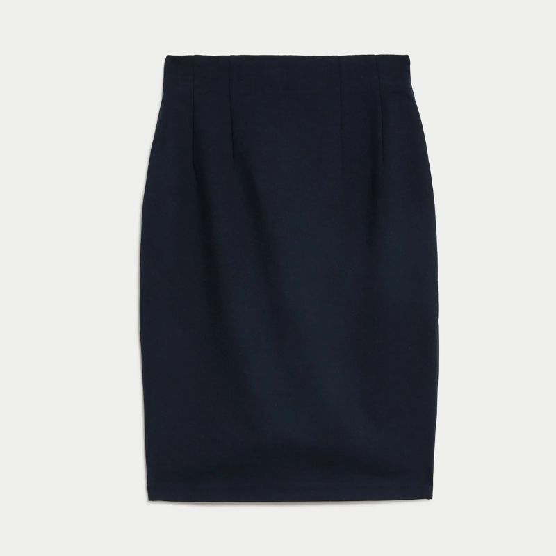 Jersey Knee Length Pencil Skirt cut out 