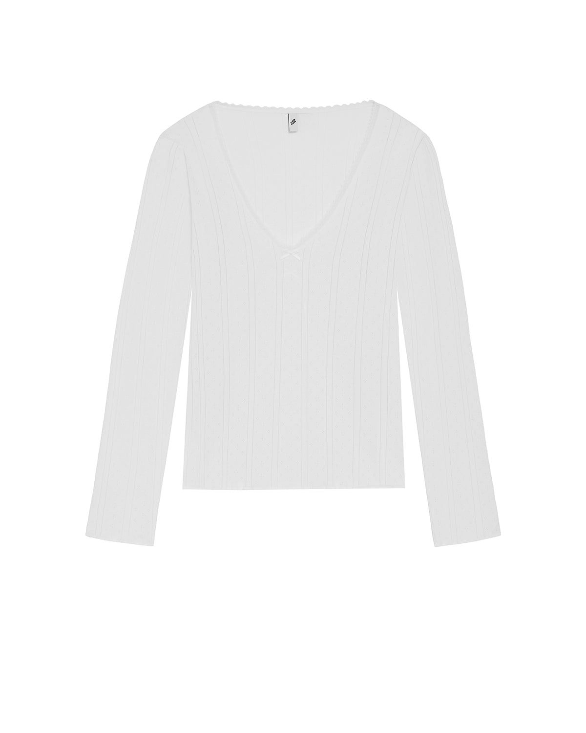 The Scoop Long Sleeve White