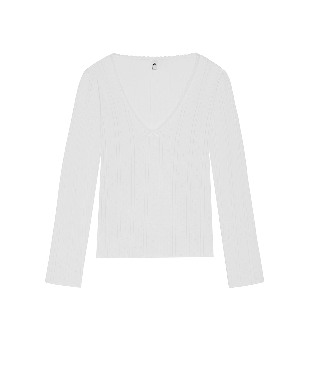 The Scoop Long Sleeve White