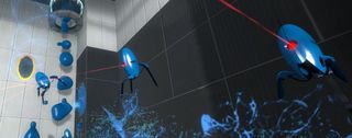 Portal 2 - bouncy blue turrets