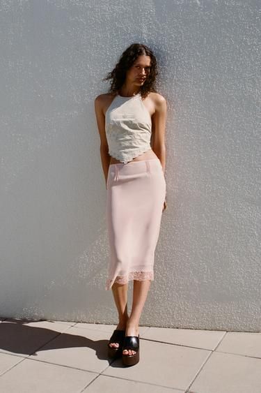 Lace Midi Skirt