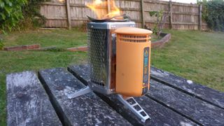 how to charge phones while camping: BioLite stove