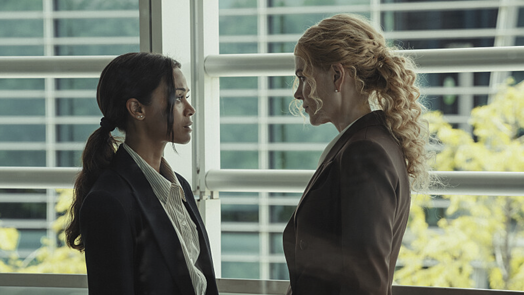 Zoe Saldana as Joe and Nicole Kidman as Kaitlyn Meade in Lioness season 2