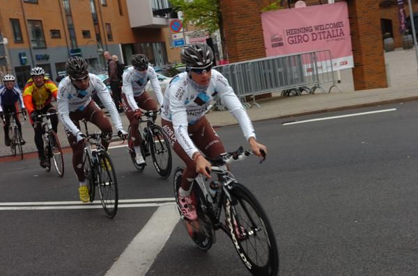 AG2R La Mondiale is chased by some fans in Herning
