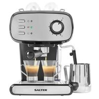 Salter EK4369 Caffe Barista Pro Espresso Maker Silver - View at Robert Dyas