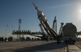 Expedition 35 Soyuz Rocket in Position