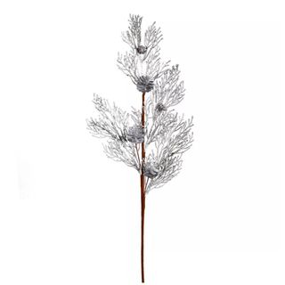 silver pine cone