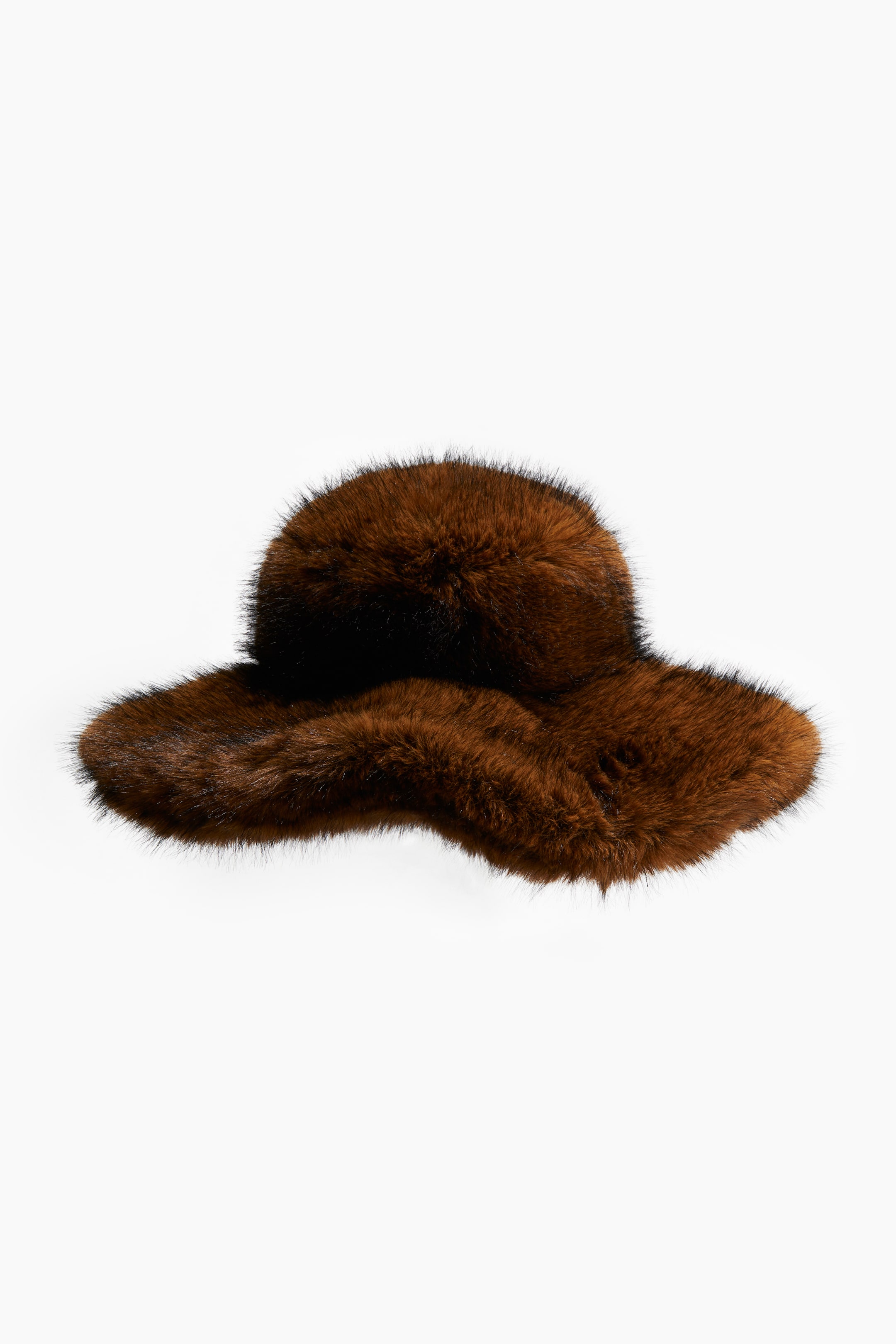 Fluffy Hat - Brown