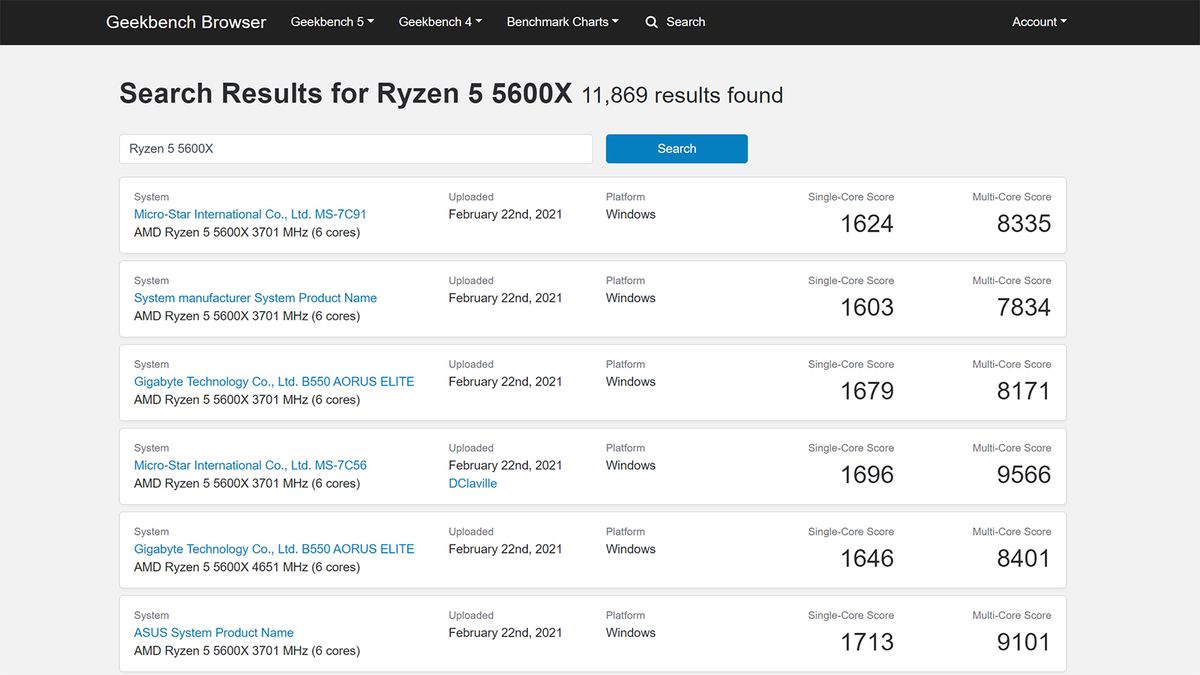 AMD Ryzen 5 5600X Benchmarks