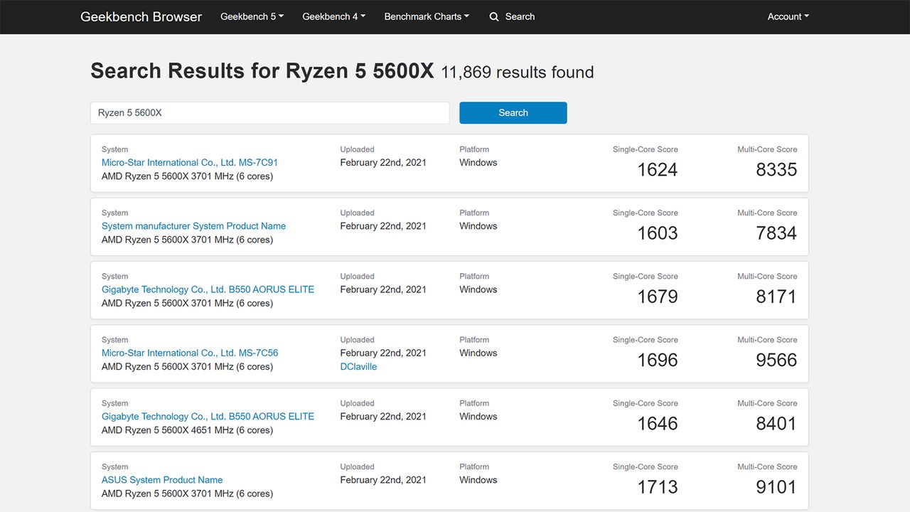 AMD Ryzen 5 5600X Benchmarks