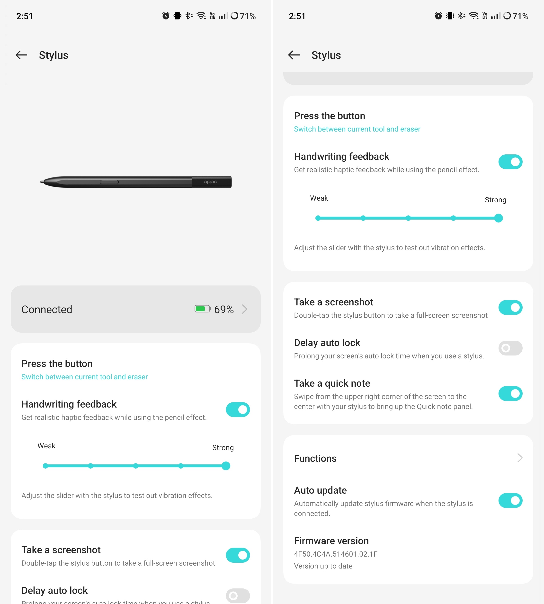 Customize OPPO Pen Settings with OnePlus Open
