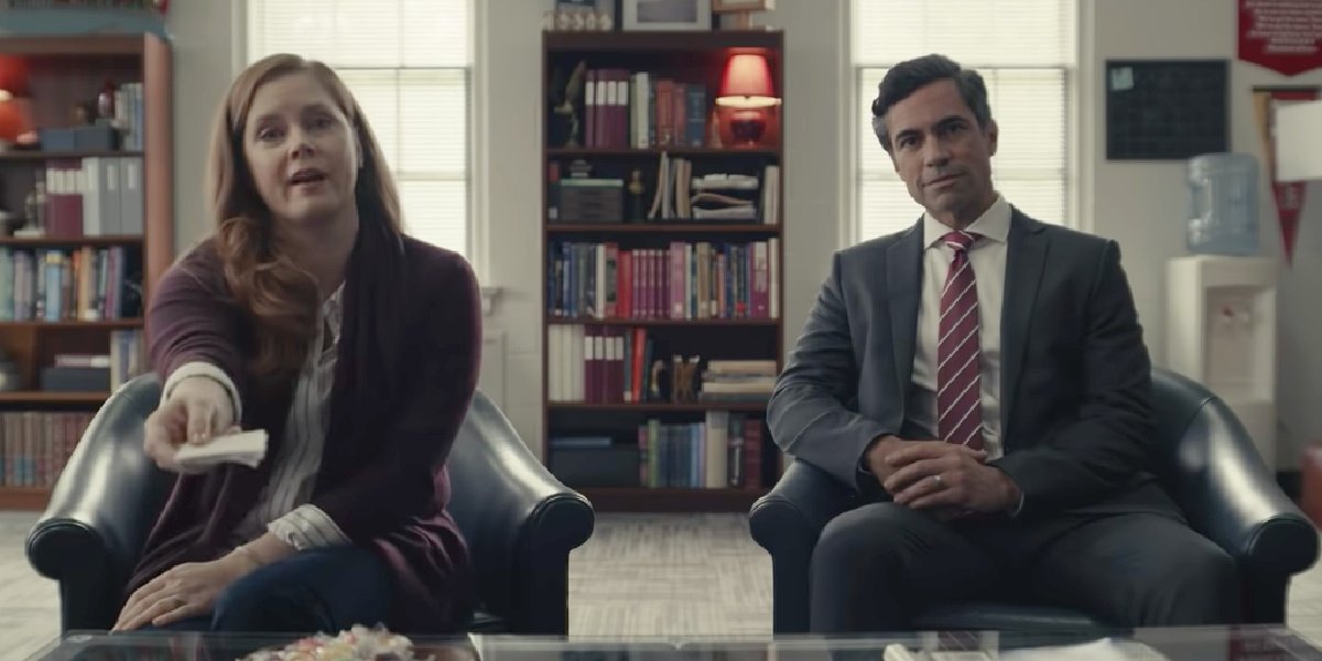 Amy Adams and Danny Pino in the trailer for Dear Evan Hansen.
