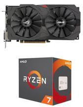 Asus ROG Radeon RX 570 Strix Gaming OC Edition 4GB GDDR5 + AMD Ryzen 7 1700X