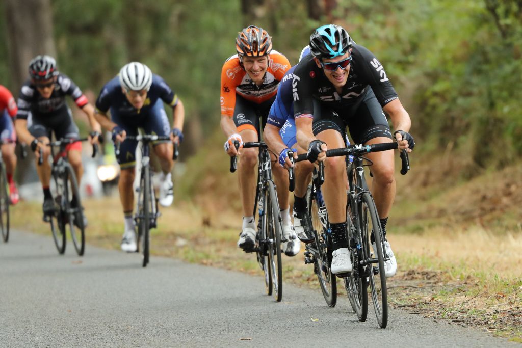 Ian Stannard making his stage winning move