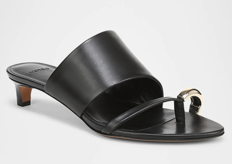 Vince, Suzie Leather Kitten-Heel Sandals