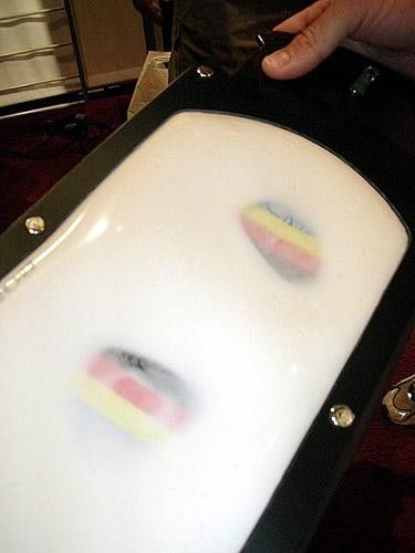 Step Three: color coded bars indicate which saddle width is right for each rider's specific anatomy.