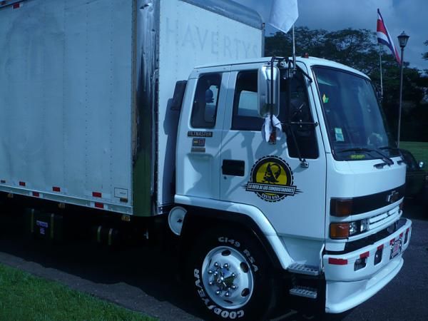 This La Ruta truck transported racers' bikes to the start.