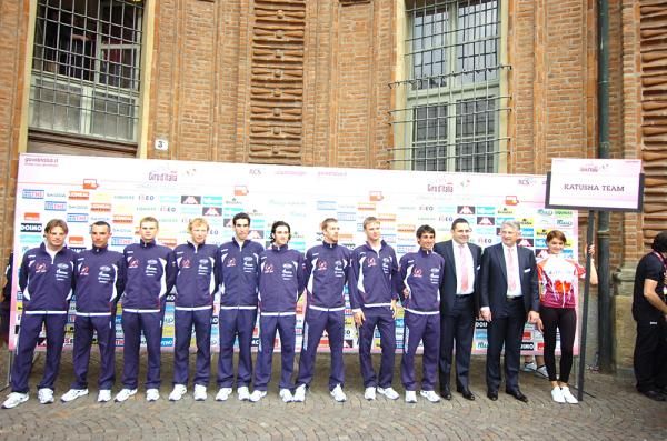 Katusha's nine-man team